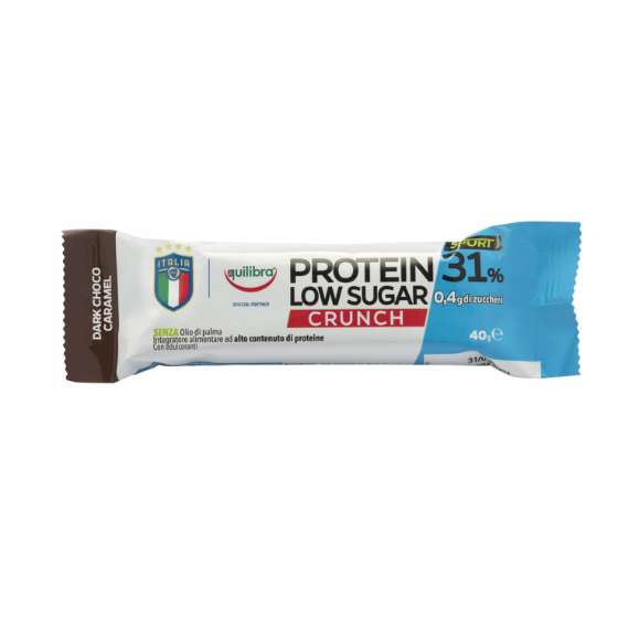 Equilibra® Protein 31% Low Sugar Crunch Dark Choco Caramel