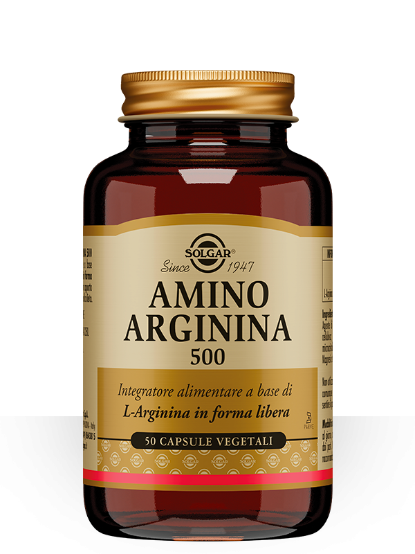Solgar Amino Arginina 500 Integratore Con L-Arginina 50 Capsule Vegetali