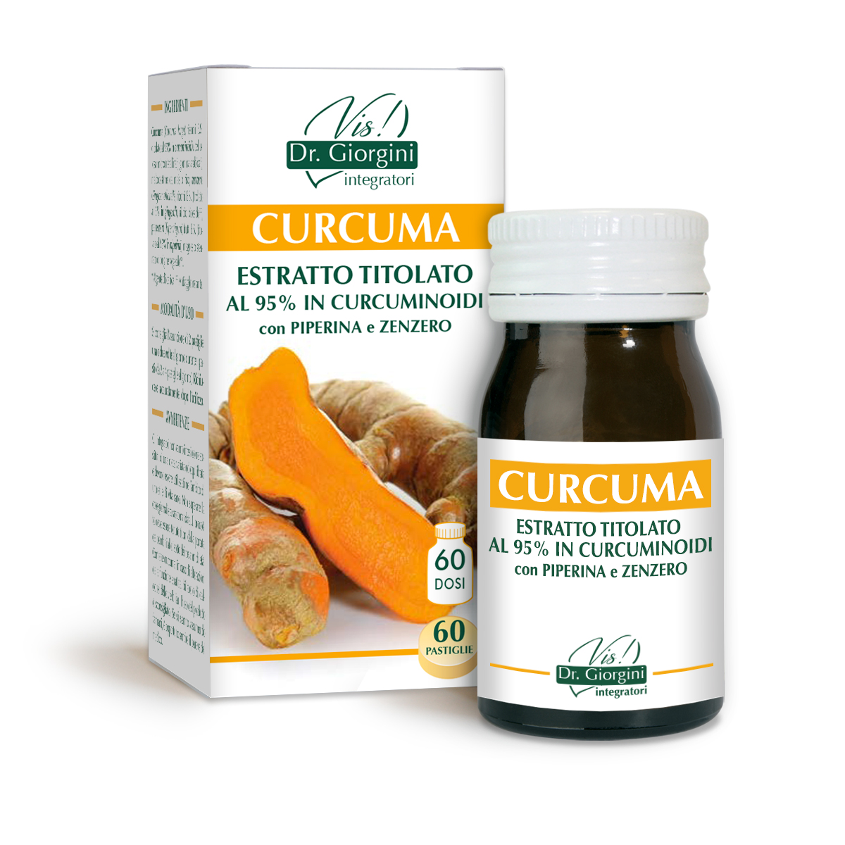 Curcuma estratto titolato 95% curcuminoidi 60 pastiglie