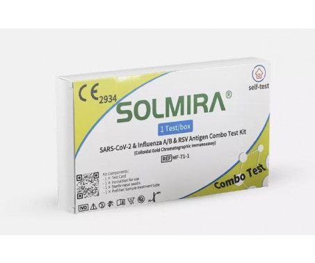 SOLMIRA COMBOTEST 4 in 1 TAMPONE INFLUENZA A-B, COVID, RSV 1 PEZZO
