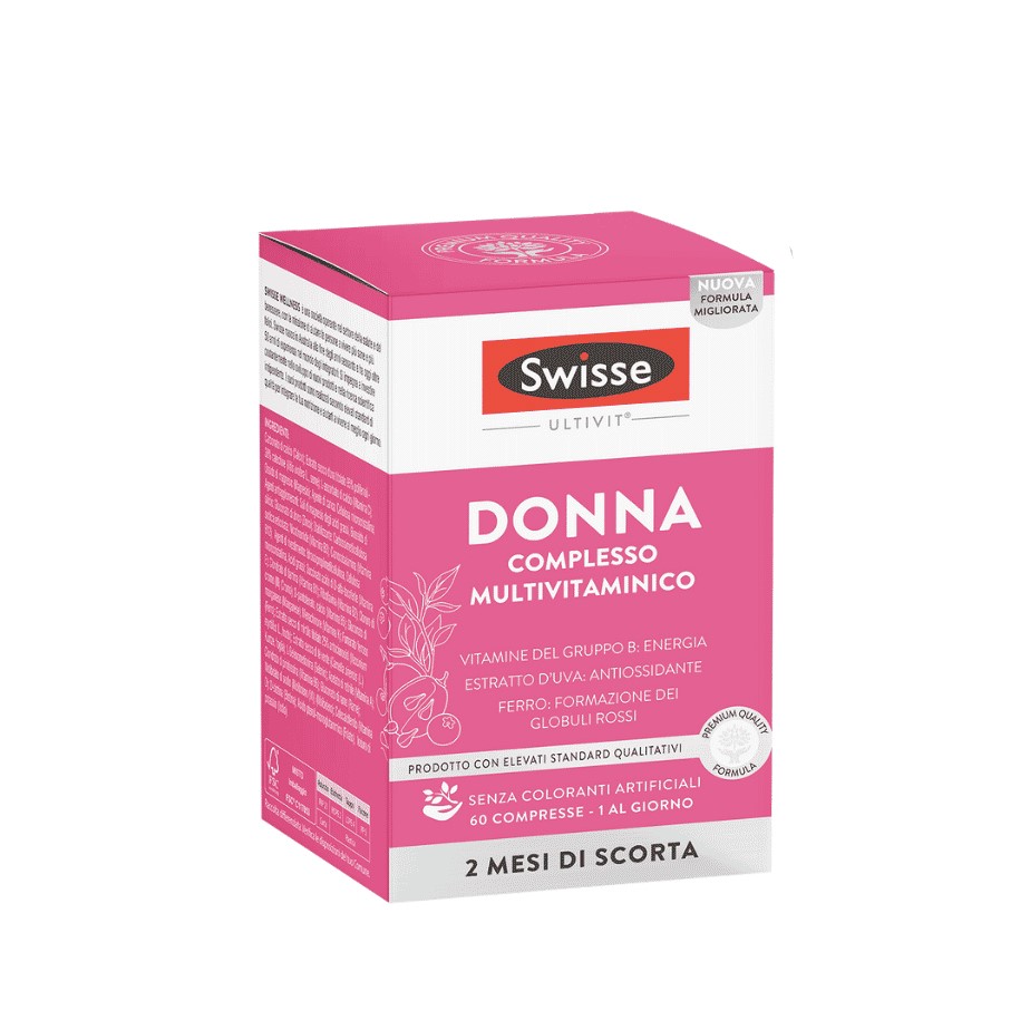 Swisse Donna Integratore Con Complesso Multivitaminico 60 Compresse