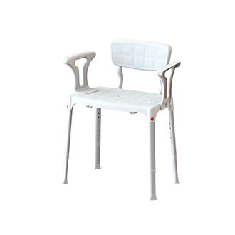 Sedia doccia elite polietilene con schienale