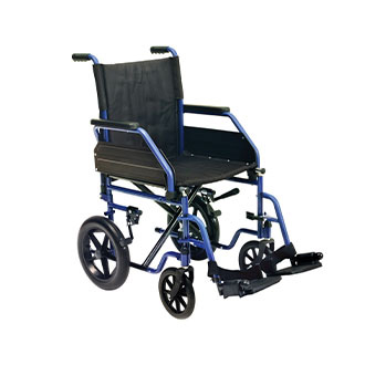 Carrozzina easy wheel transit 17 blu 43x40 cm
