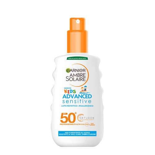 Garnier Ambre Solaire Kids Advances Spray Protezione Solare Per Bambini Spf 50+ 200 ml