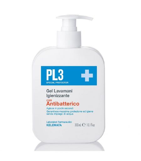 Kelemata PL3 Gel Lavamani Igienizzante con Antibatterico, 300ml