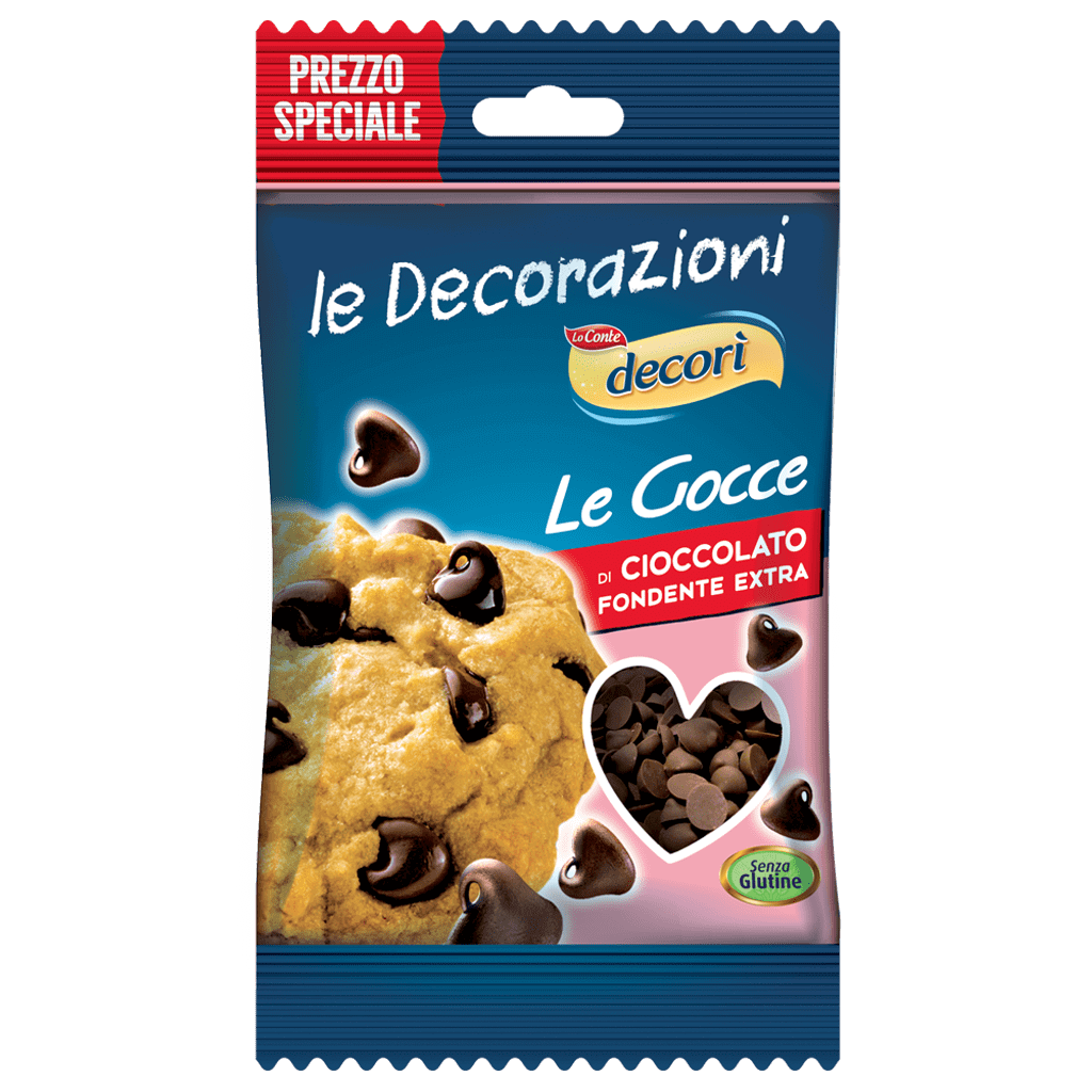 Decori' gocce cioccolato fondente extra 100 g