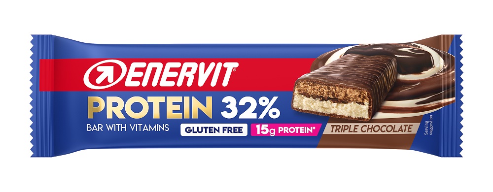 Enervit Protein Barretta Proteica 32% Gusto Triple Chocolate da 38 gr