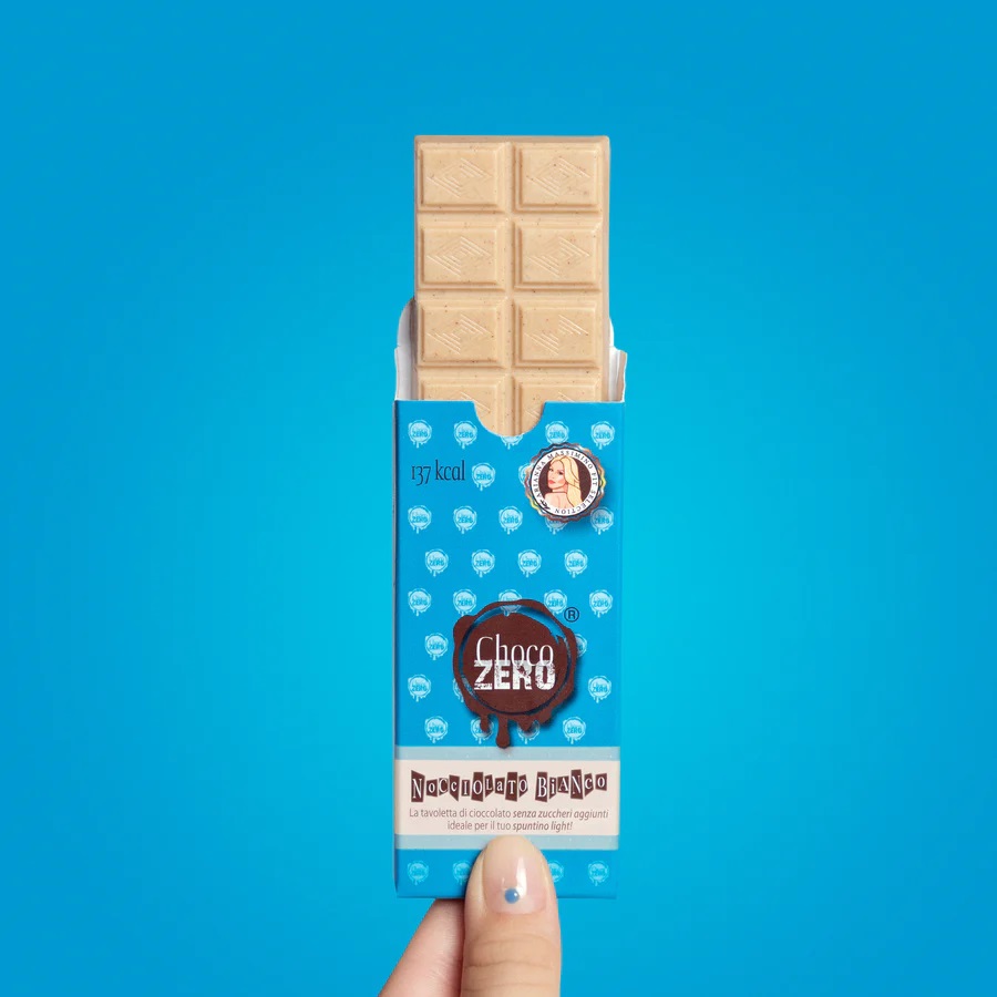 Choco zero tavoletta nocciolato bianco 25 g