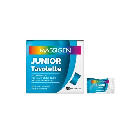 Massigen Junior Integratore Per Memoria e Sistema Immunitario 30 Tavolette
