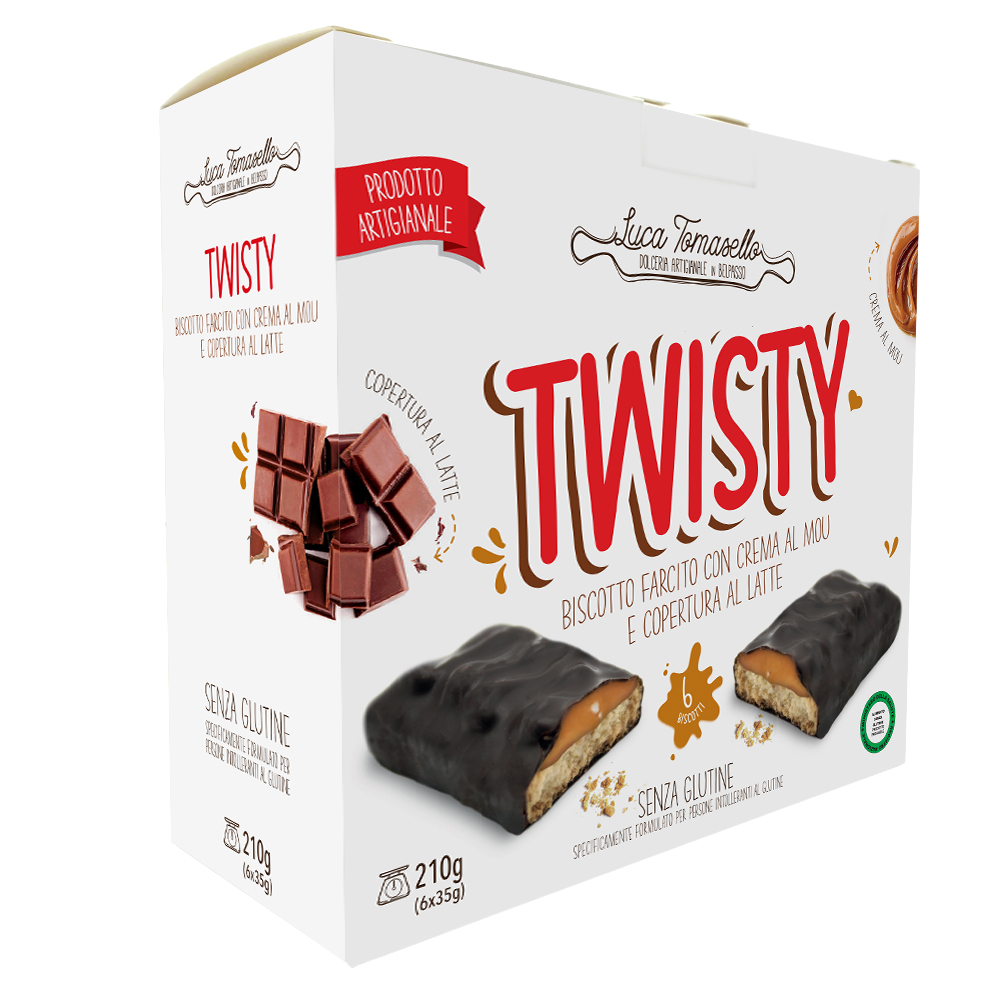 Twisty biscotto con crema mou rb senza glutine 210 g