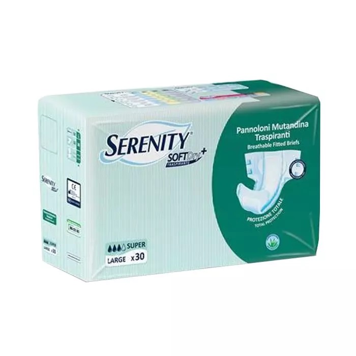 Serenity pannolone mutandina sd sensitive super taglia l 30 pezzi