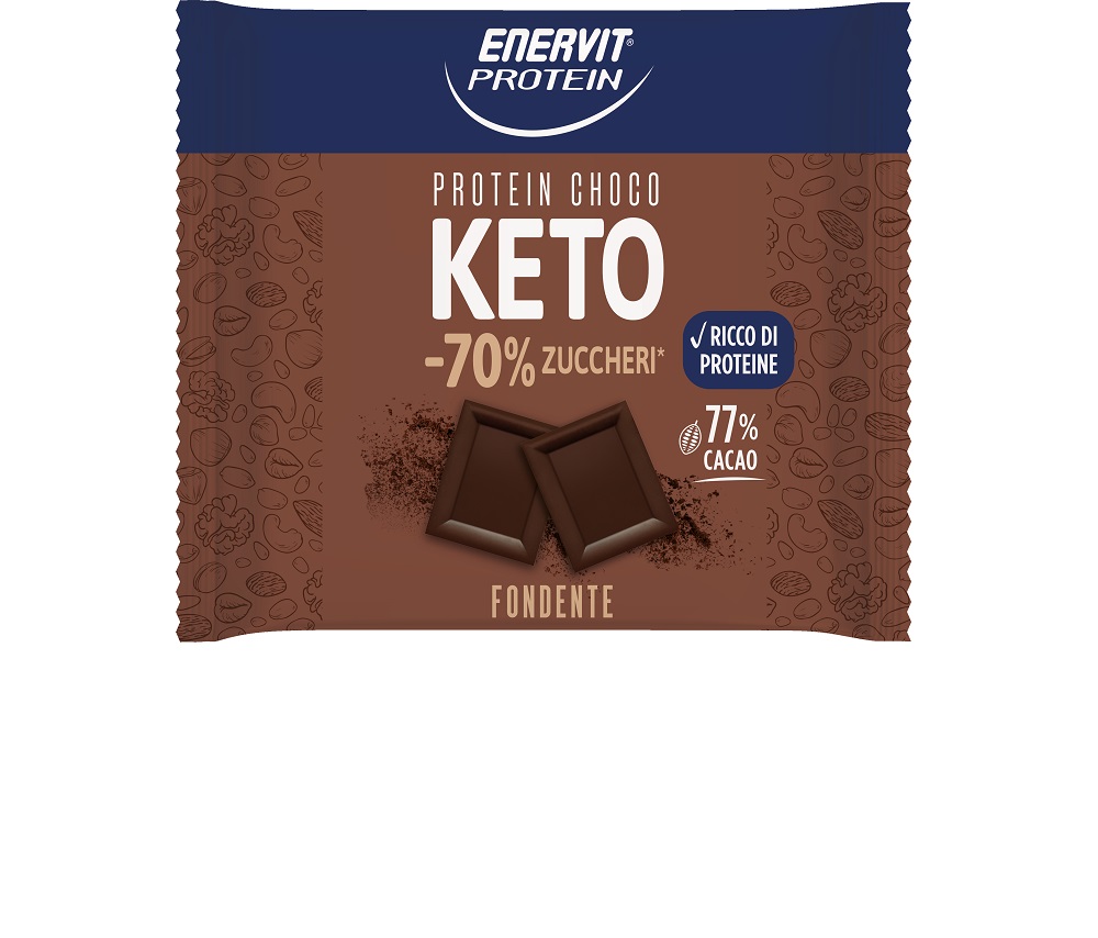 Enervit Protein Keto Tavoletta di Cioccolato Fondente Proteica 35 gr