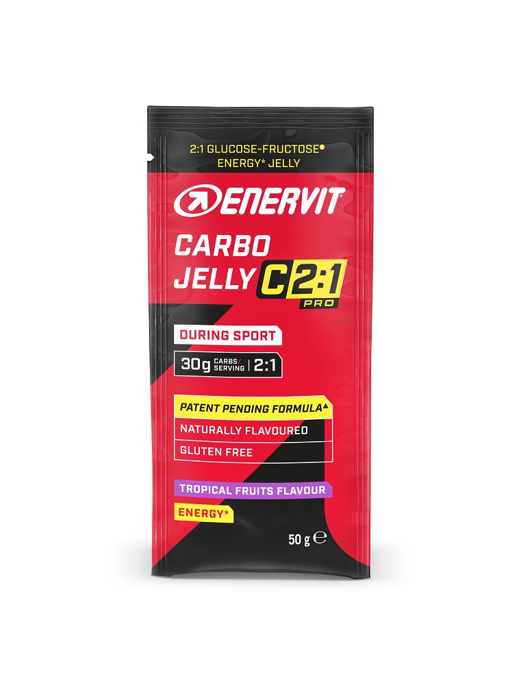 Enervit Carbo Jelly C 2:1 Pro Gelatina Energetica Per Sportivi Gusto Frutti Tropicali 50g