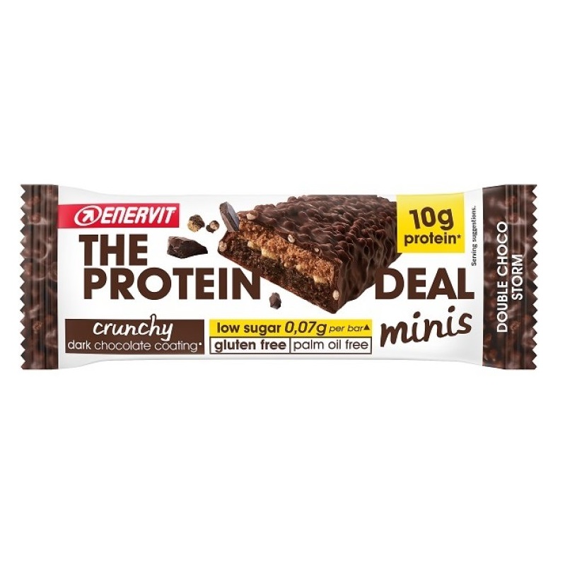 Enervit The Protein Minis Barretta Proteica Double Choco e Crunchy 33 gr