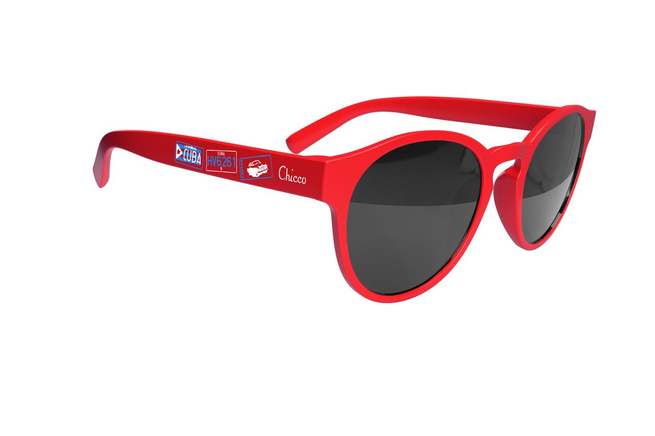 Chicco Occhiali Da Sole per Bambino +36 Mesi Forma Ovale Colore Rosso