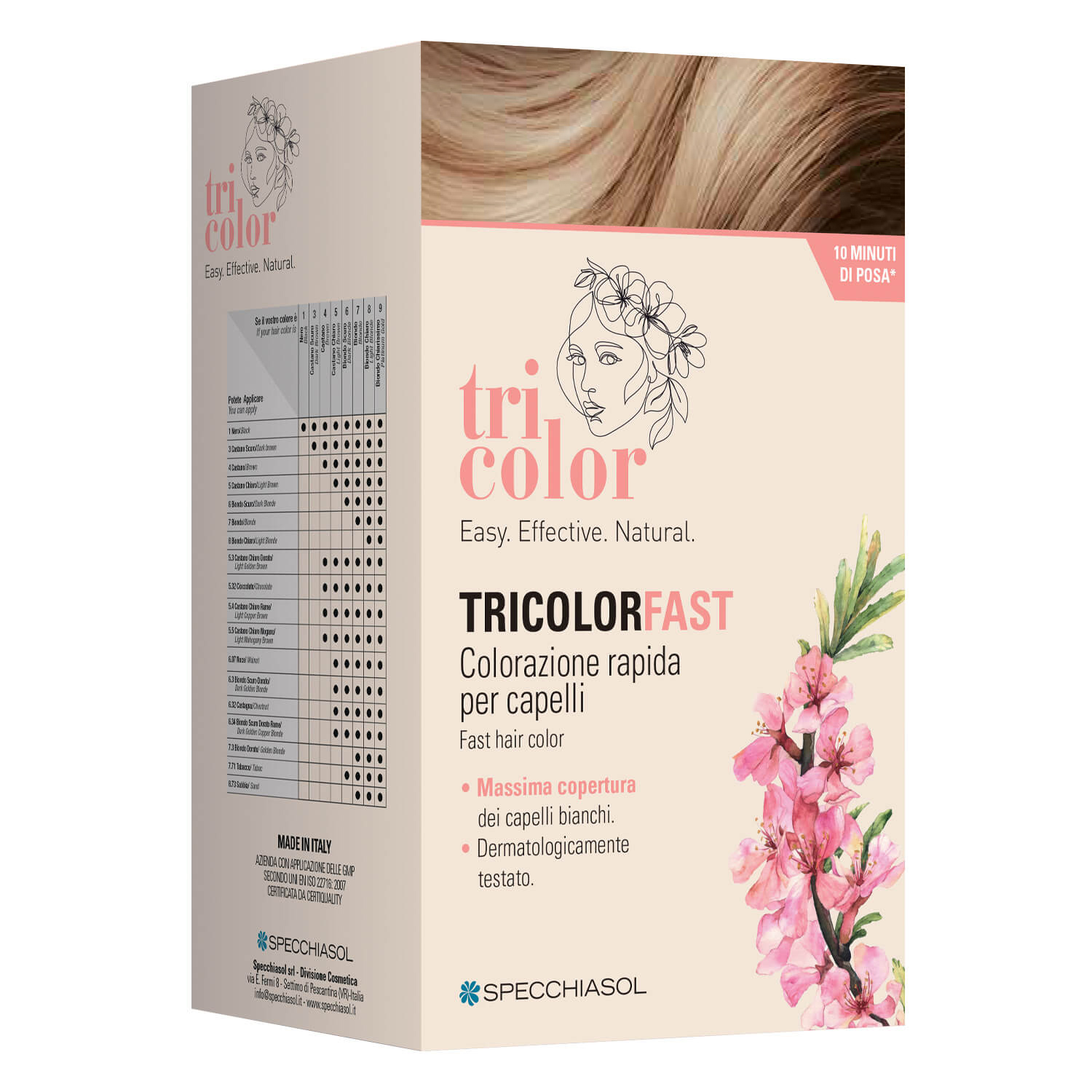 Specchiasol Tricolor Fast - Colorazione Rapida Capell Colore 10.31 Sabbia Chiara