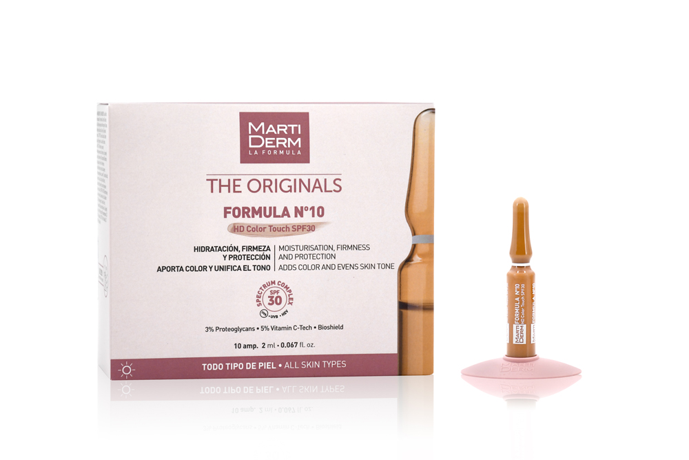 Martiderm formula n10 hd color touch spf30 10 ampolle