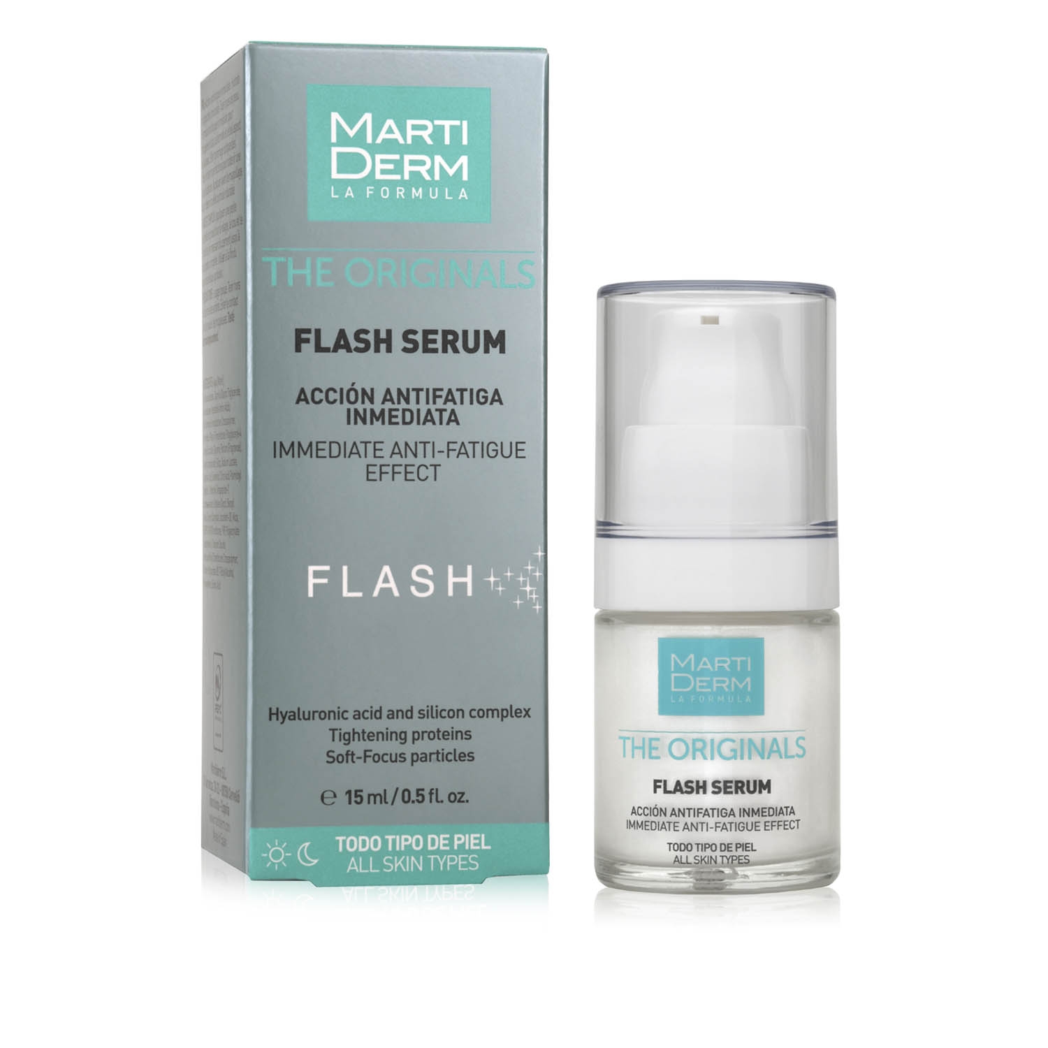 MartiDerm The Originals - Flash Serum Azione Anti-Fatica Immediata, 15ml