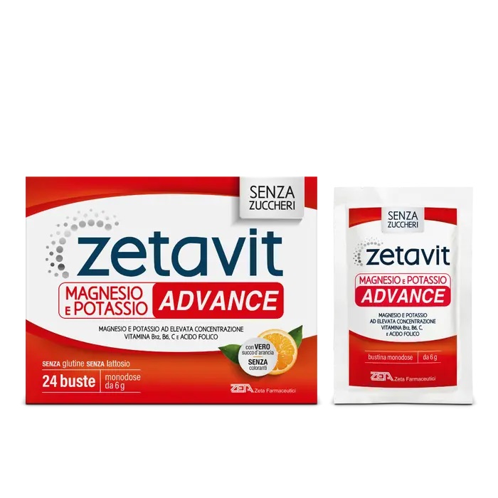 Zeta Farmaceutici Zetavit - Advance Magnesio e Potassio, 24 buste