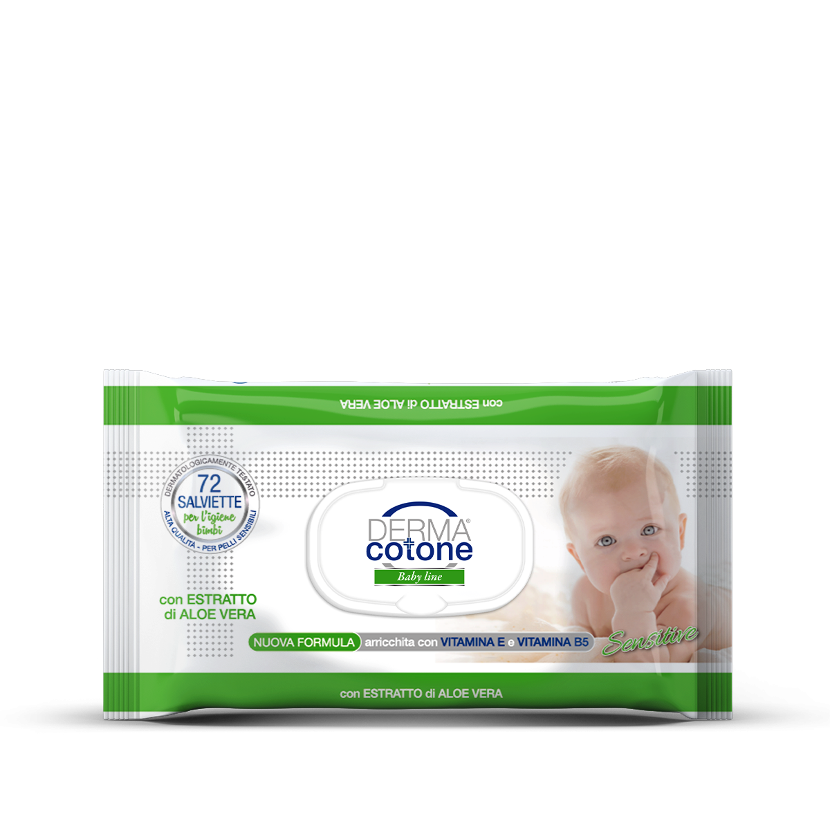 Dermacotone baby line salviettine aloe vera 72 pezzi