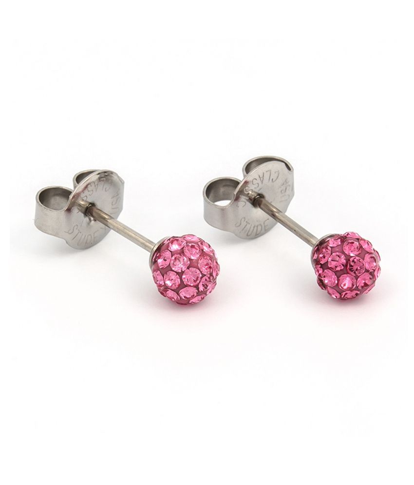 System75 pallina 4,5m diamantata rosa acciaio