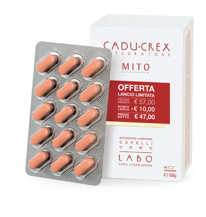 Cadu crex mito capelli uomo 60 compresse