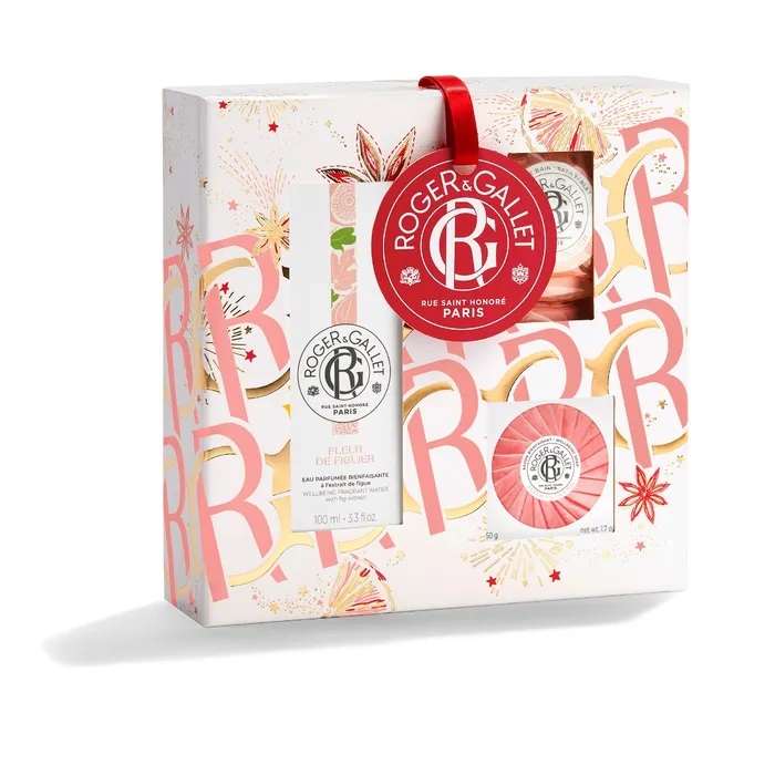 R&G Set Natale Fleur De Figuier 1 Eau De Toilette 100 Ml + 1 Saponetta 50 G + 3 Bombe Bagno 25 G