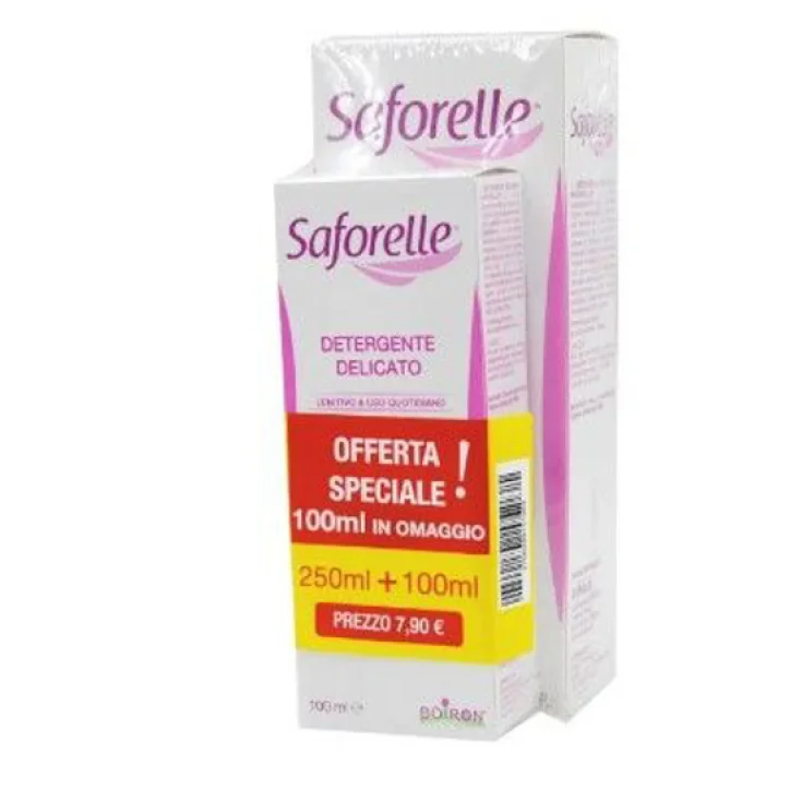 Saforelle Detergente Intimo Delicato Lenitivo e per Uso Quotidiano Confezione da 250 ml + 100 ml