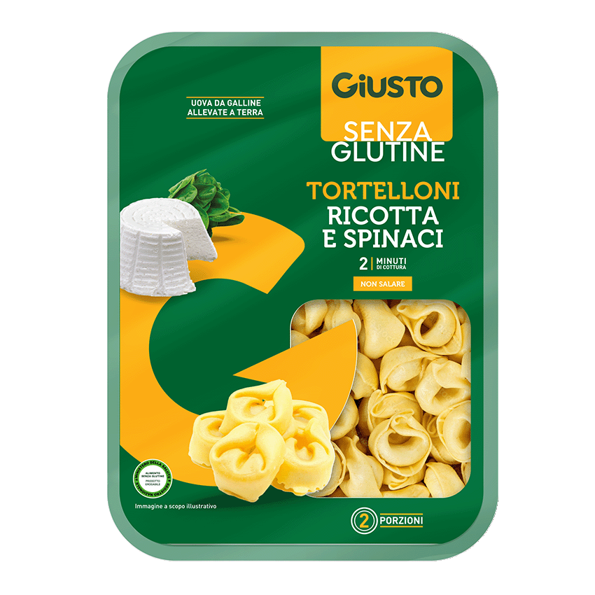 Giusto senza glutine tortelloni ricotta e spinaci 250 g