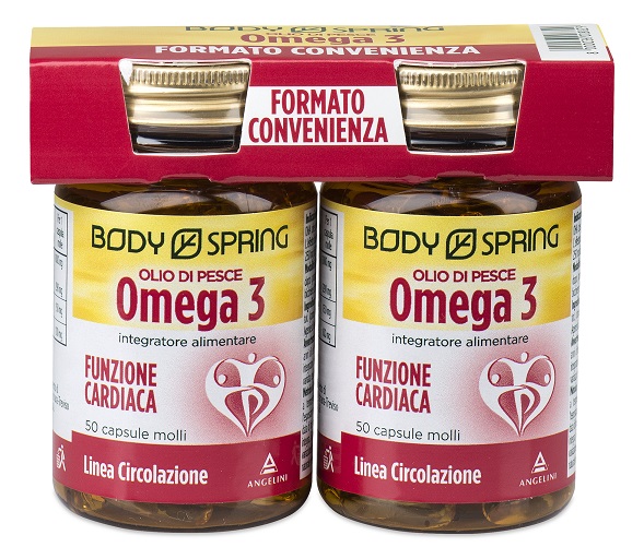Body Spring Olio di Pesce Integratore 2x50 Capsule