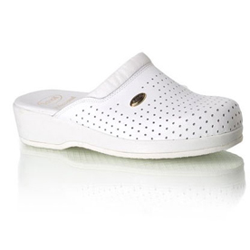 Dr. Scholl Clog Back Guard Pelle Bianco n°38
