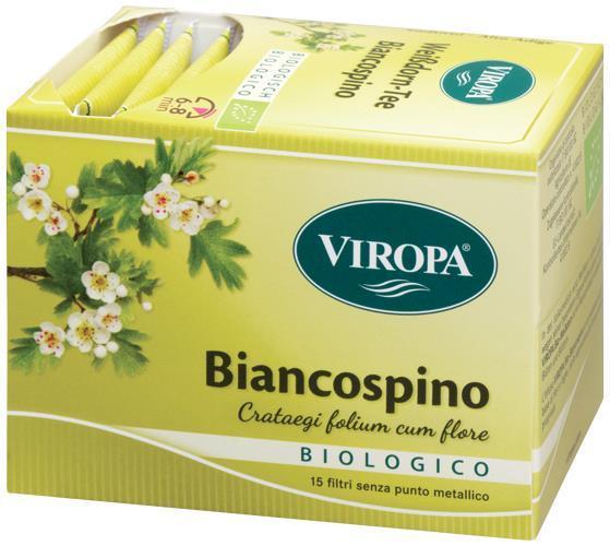 Viropa Biancospino Infuso Biologico 15 Bustine Con Filtro