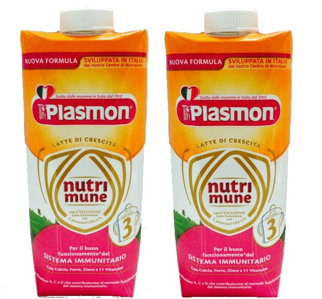 Plasmon Latti Di Crescita Nutrimune Stage 3 Liquido 2x500 ml