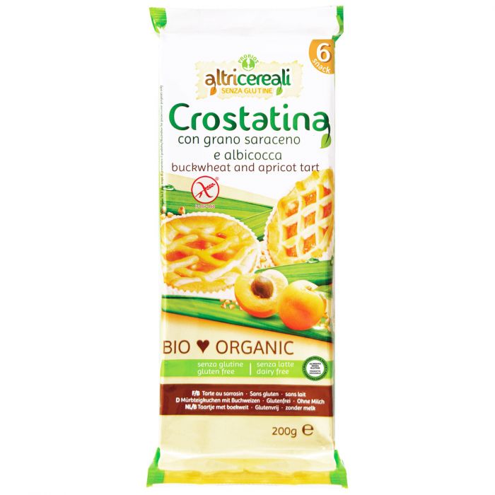 AltriCereali Crostatina Con Grano Saraceno E Albicocca Senza Glutine 200 g