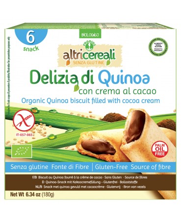 AltriCereali Delizia Quinoa Con Crema Al Cacao 6 Pezzi da 30 g