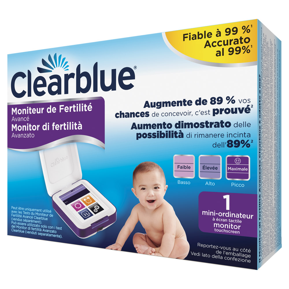 Monitor Di Fertilità Clearblue Avanzato Aumenta Le Tue Probabilità Di Rimanere Incinta 1 Monitor (Stick di Test venduti separatamente)