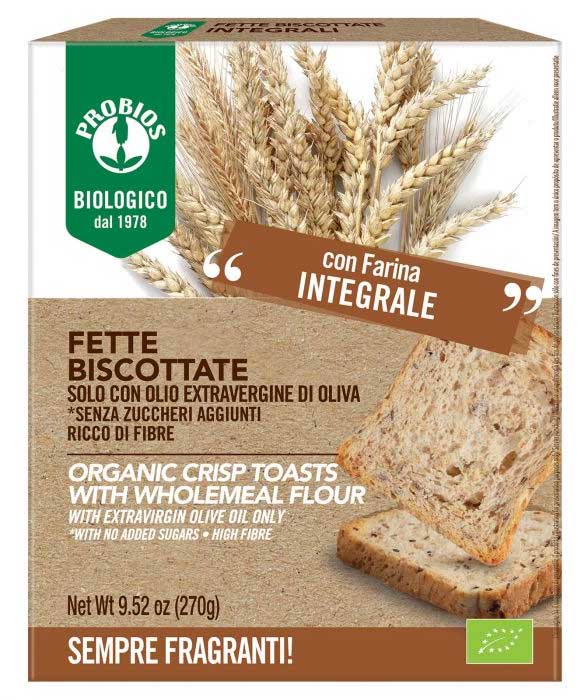 Probios Fette Biscottate Integrali Senza Zucchero 270 g
