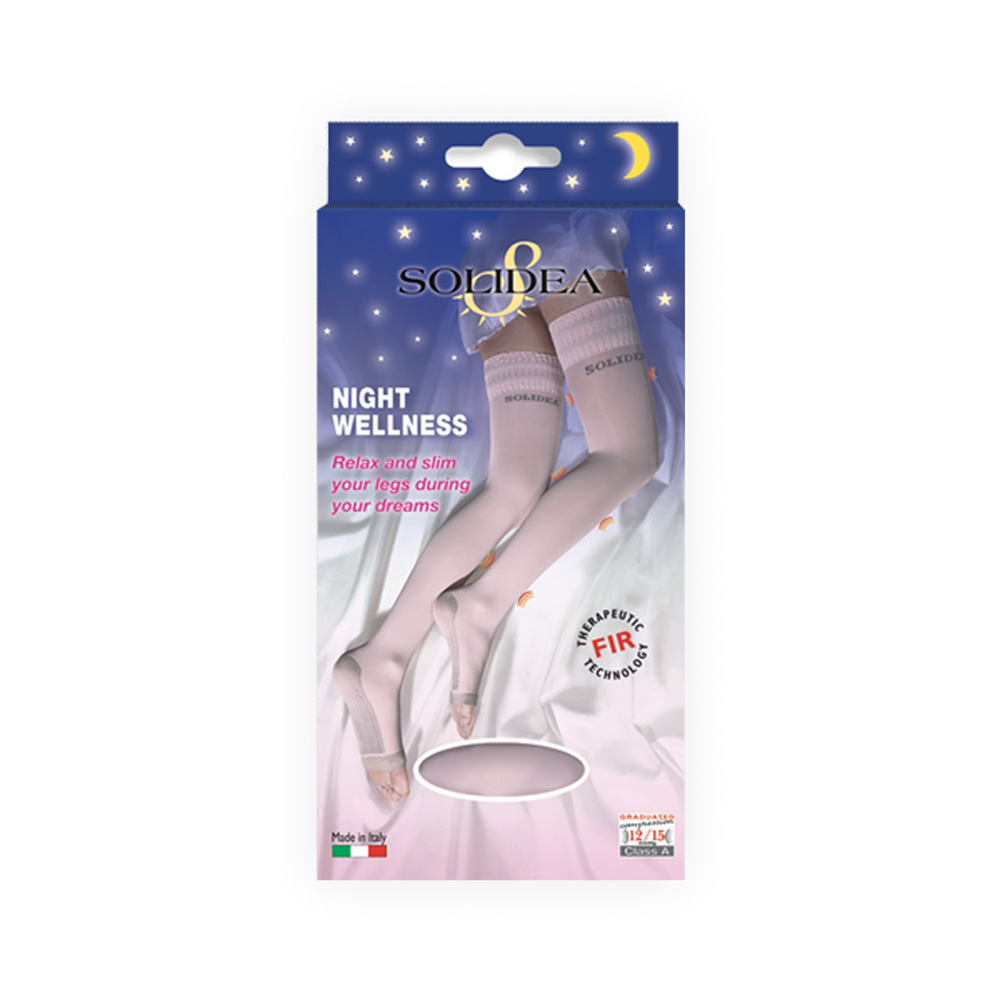 Solidea Night Wellness Calze Compressive Colore Rosa Taglia 3 ML