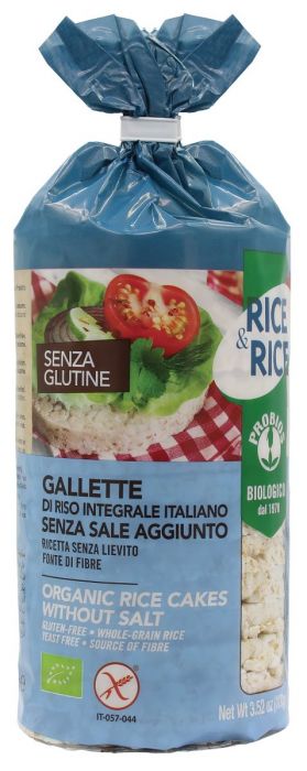 Rice&Rice Gallette Di Riso Senza Sale Biologico Senza Glutine 100 g