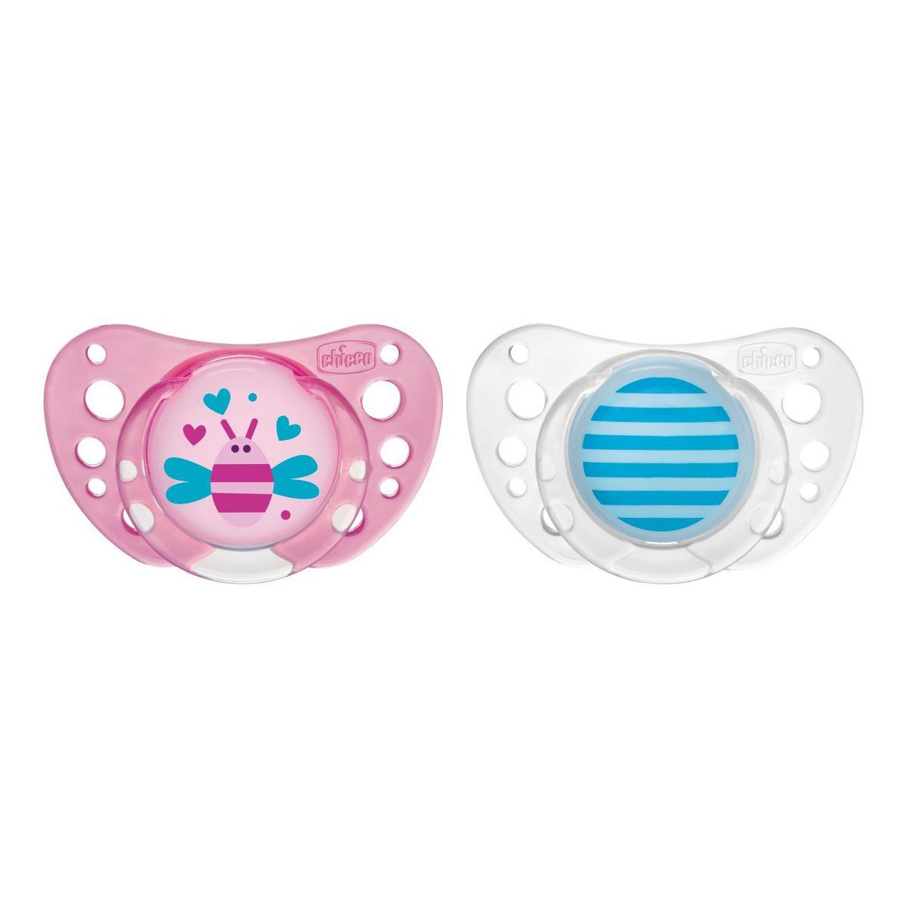 Chicco Physio Air Succhietto Caucciu Girl +12m 2 Pezzi