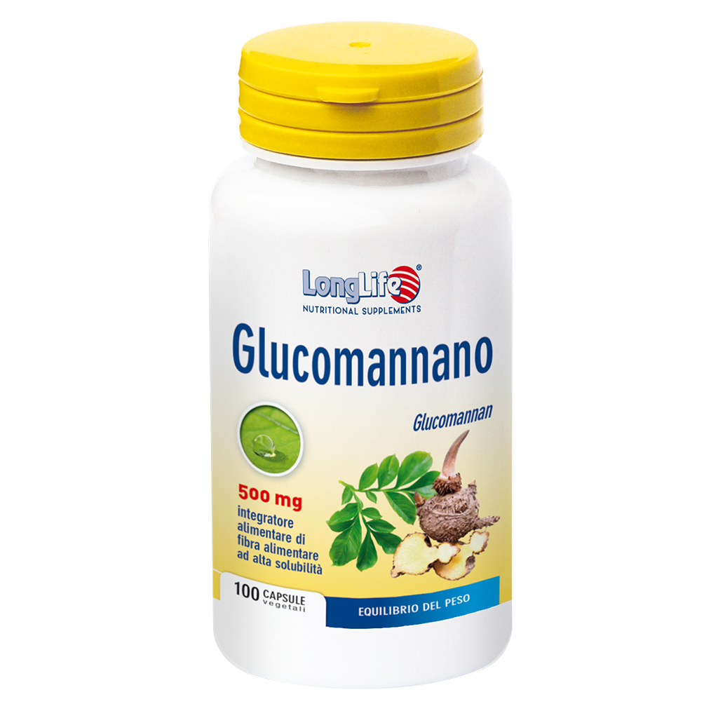 LongLife Glucomannano Integratore Dimagrante 100 Capsule