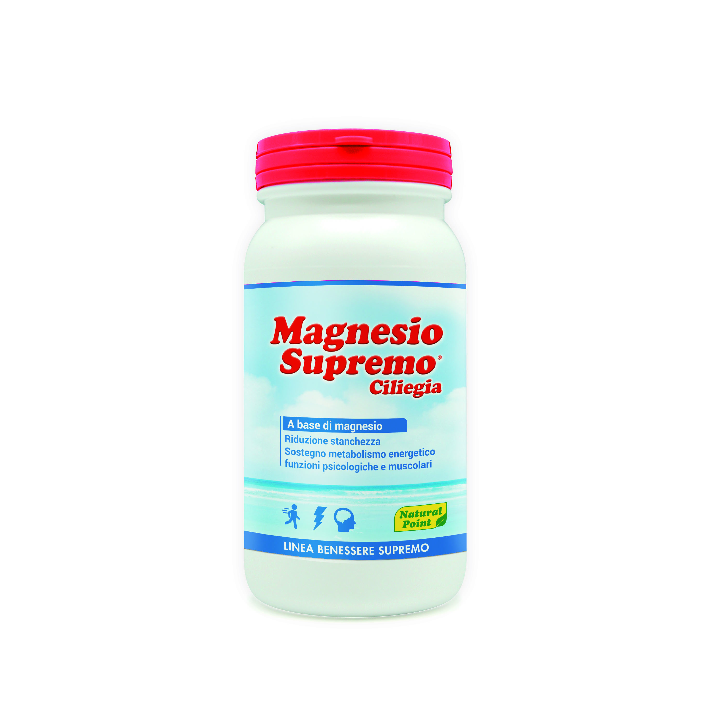 Natural Point Magnesio Supremo Integratore Gusto Ciliegia 150 g