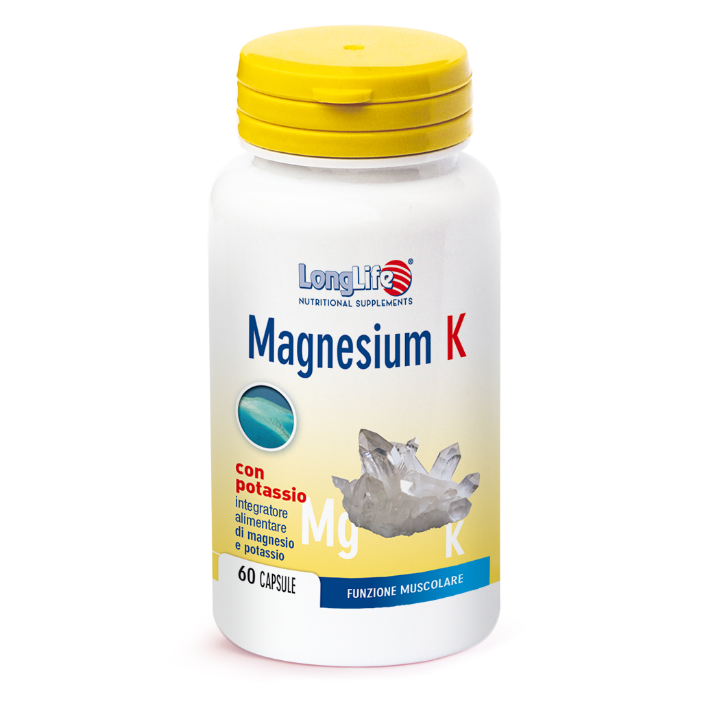 LongLife Magnesium K Integratore Magnesio Potassio 60 Capsule