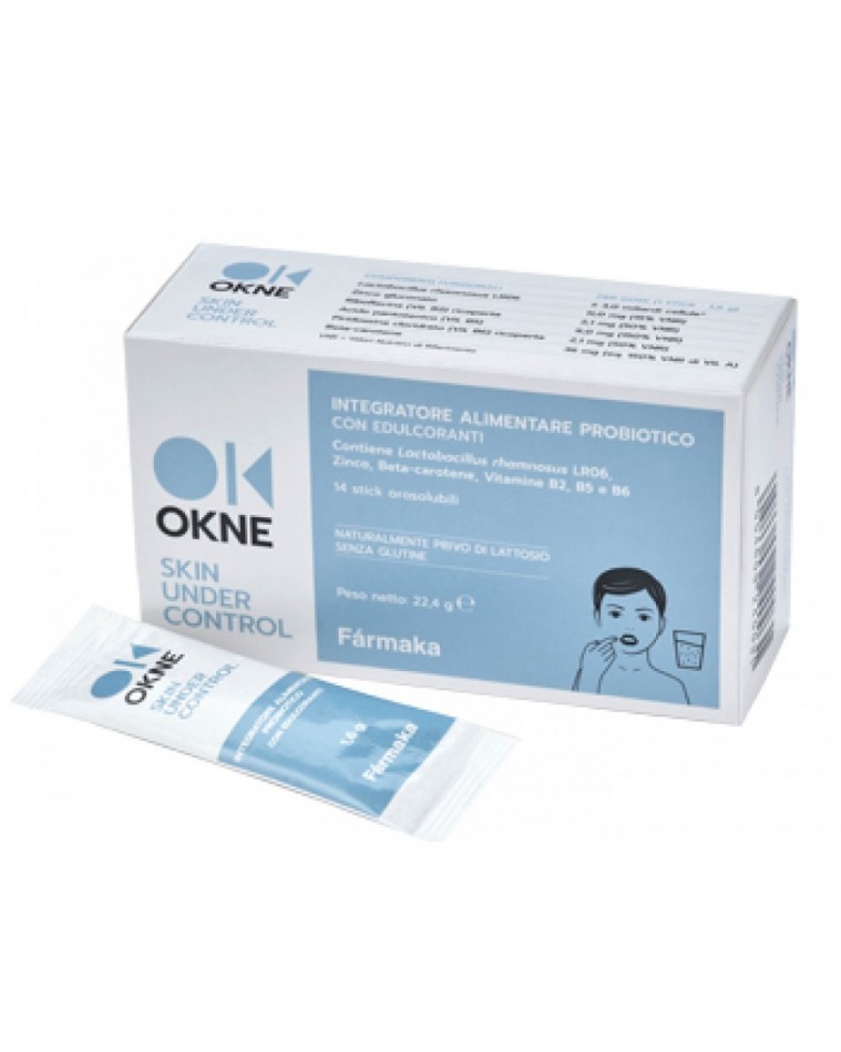 Okne Integratore Probiotico Pelle Acneica 14 Stick Orosolubili