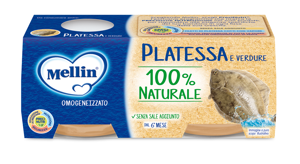 Mellin Omogeneizzato di Platessa 2 x 80 g