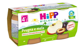 Hipp Bio Omogeneizzato Prugna e Mela 2x80 g