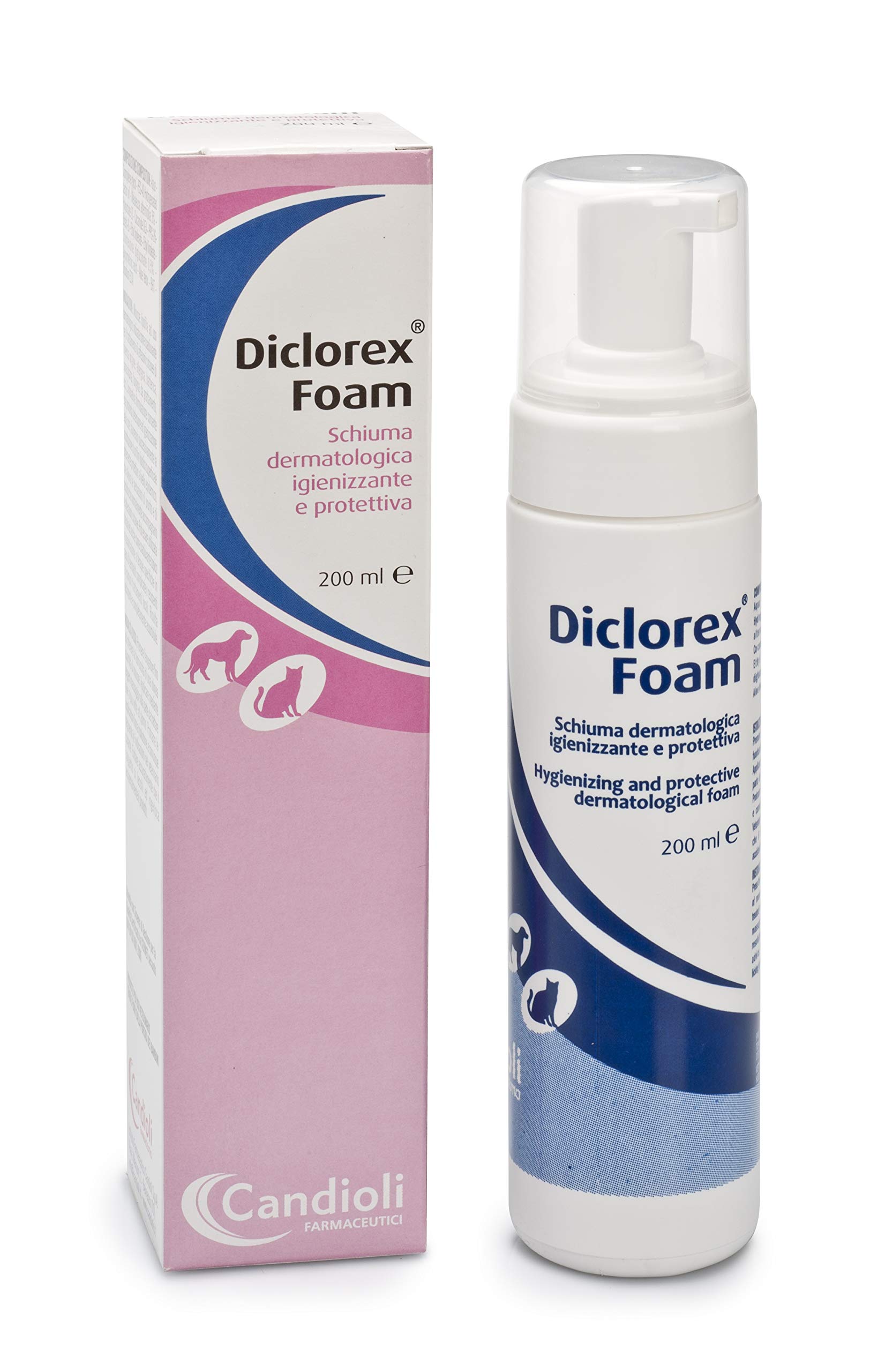 Candioli Diclorex Foam Schiuma Dermatologica Igienizzante Cani E Gatti 200 Ml