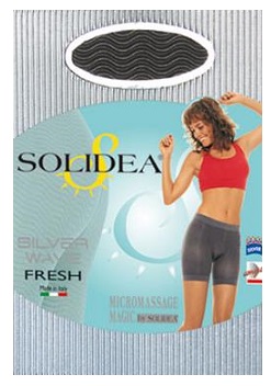 Solidea Silver Wave Fresh Pantaloncino Elastico Micromassaggiante Colore Nero Taglia S