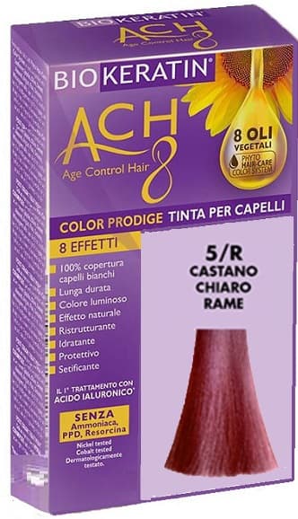 Biokeratin Ach 8 Color Prodige - Tinta n. 5/R Castano chiaro rame