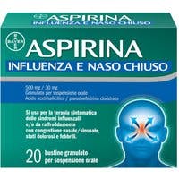 Aspirina Influenza e Naso Chiuso Decongestionante 500mg  Bustine